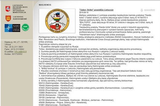 Trang web của Bộ Quốc phòng Lithuania (LAF) bị tin tặc tấn công. Ảnh: Delfi