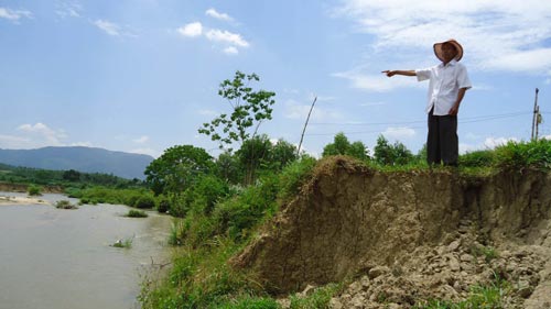 Thủy điện An Khê - Kanak xả nước gây sạt lở, mất hàng chục hecta đất canh tác của người dân