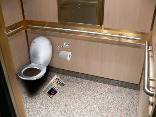Thang máy ở Nhật Bản sẽ có toilet? 
Ảnh: FOOD COURT LUNCH