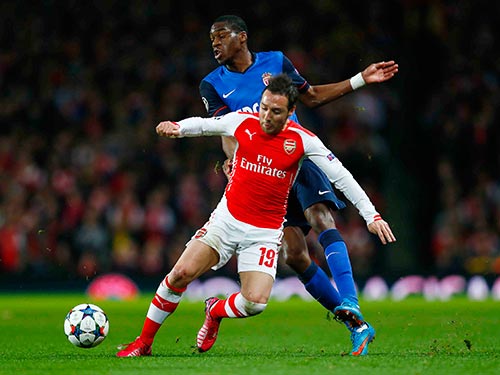 Arsenal vẫn chỉ là đội bóng “học việc” ở Champions League Ảnh: REUTERS