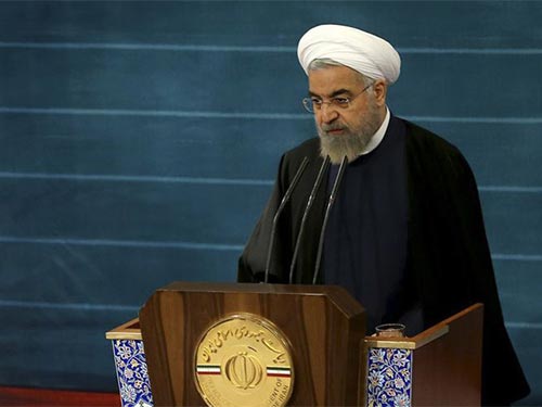 Tổng thống Iran Hassan Rouhani Ảnh: AP
