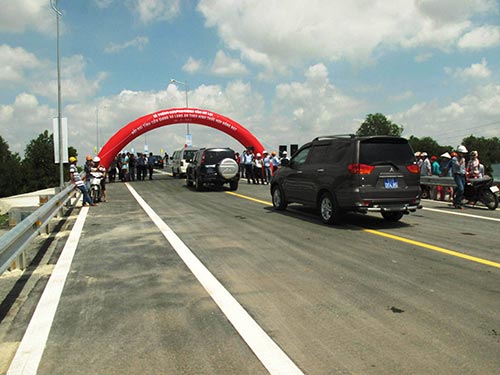 Cầu Mỹ Lợi được thông xe kỹ thuật vào ngày 29-8