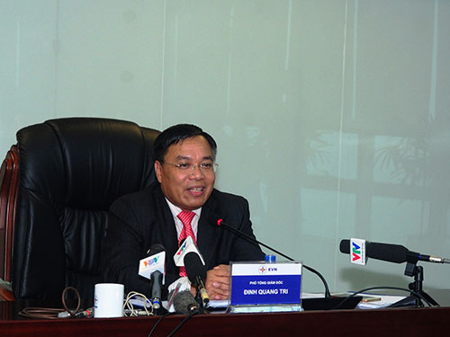 Ông Đinh Quang Tri, Phó Tổng Giám đốc Tập đoàn Điện lực Việt Nam