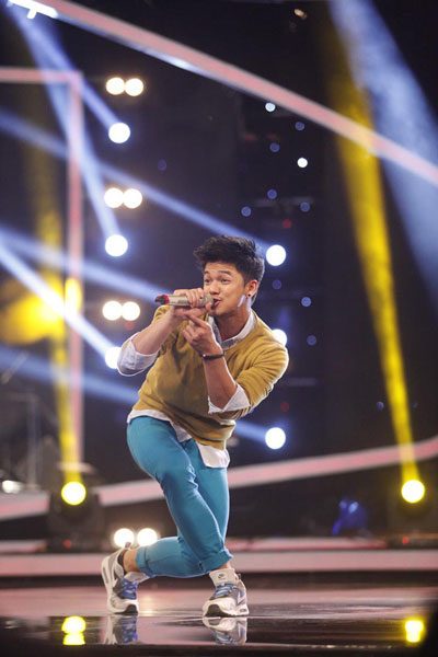 Trọng Hiếu tại chương trình Vietnam Idol 2015 
Ảnh: Đặng Ánh Thu