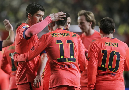 Niềm vui chiến thắng của Barca khi có mặt ở chung kết Cúp Nhà vua