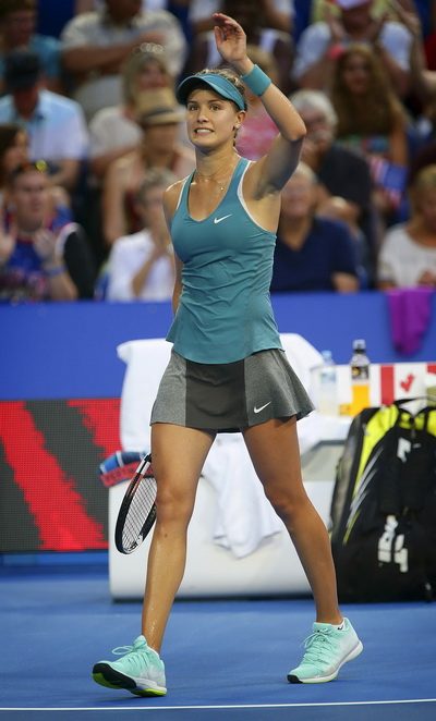 Tay vợt tuổi teen Eugenie Bouchard đánh bại nhà vô địch 18 Grand Slam