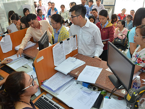 Đại diện các doanh nghiệp chờ quyết toán thuế tại Cục Thuế TP HCMẢnh: Tấn Thạnh