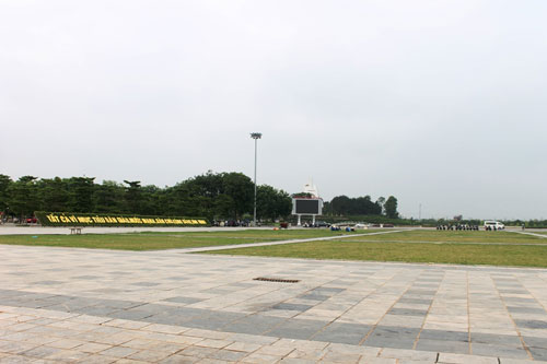 Khu quảng trường, công viên tỉnh Vĩnh Phúc là 1 trong 2 dự án bị khởi tố để điều tra về những sai phạm trong xây dựng, quyết toán Ảnh: Nguyễn Sang