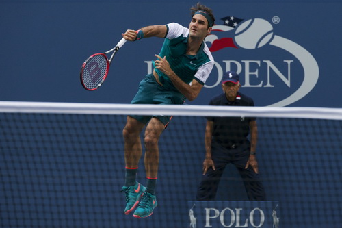 Tay vợt 34 tuổi Roger Federer vẫn sung mãn góp mặt ở New York