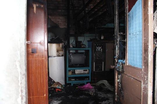 Cảnh tan hoang của 8 căn nhà trọ sau vụ cháy
