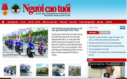 Trang thông tin điện tử tổng hợp www.nguoicaotuoi.org.vn hoạt động như một tờ báo điện tử