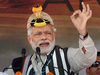 Thủ tướng Modi phát biểu tại bang Arunachal Pradesh. Ảnh: PTI