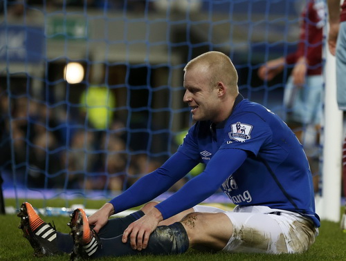 Steven Naismith sau bàn gỡ cho Everton, giữ 1 điểm lại Goodison Park