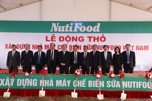 Lễ khởi công dự án Nhà máy sữa Nutifood Việt Nam