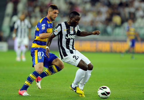 Parma trong trận thua Juventis 0-1 hồi tháng 1-2015