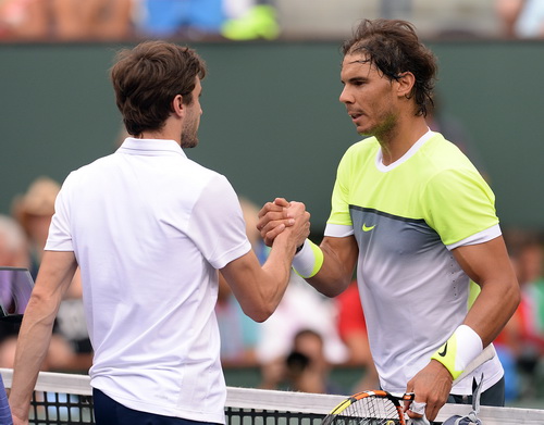 Nadal cũng chứng tỏ ưu thế trước Gilles Simon