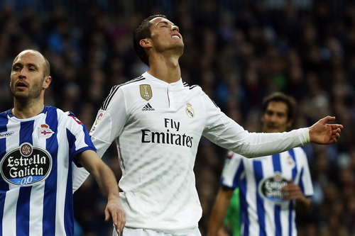 Ronaldo thất vọng sau một tình huống ghi bàn không thành công