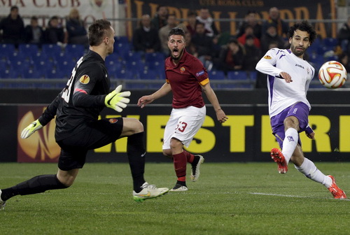 Mohammad Salah - cựu chân sút Chelsea - thi đấu rất hay trong trận Fiorentina thắng Roma