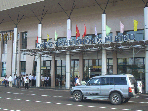 Cảng hàng không Pleiku - Ảnh: Báo Gia Lai