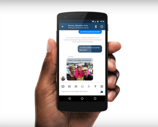 Facebook thử nghiệm tin nhắn tự hủy