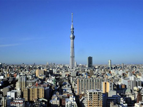 Tháp Tokyo Skytree hiện là tháp truyền hình cao nhất thế giới với 634 m