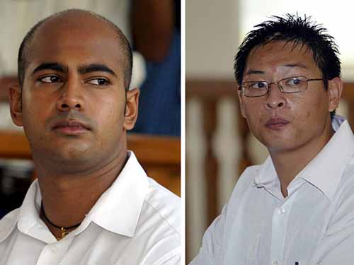 Andrew Chan cùng Myuran Sukumaran (trái) là 2 người Úc bị kết tội buôn bán ma túy 
Ảnh: REUTERS