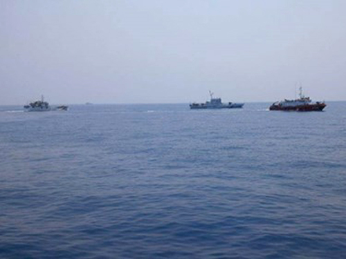 Lực lượng tìm kiếm tiến hành tìm kiếm 2 phi công và 2 máy bay Su-22 gặp nạn tại vùng biển gần đảo Phú Quý - Ảnh: VTC