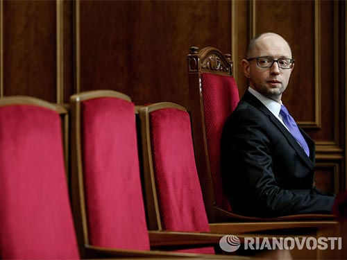 Thủ tướng Ukraine Arseniy Yatsenyuk  Ảnh: RIA NOVOSTI