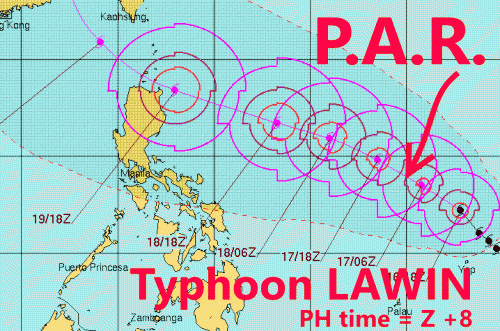 Bão Haima dự kiến đổ bộ Philippines chiều 17-10. Ảnh: US NAVY