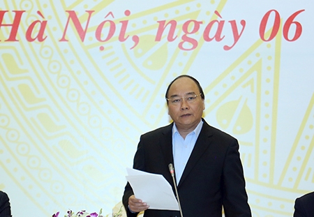 
Thủ tướng Nguyễn Xuân Phúc chủ trì hội nghị trực tuyến toàn quốc triển khai công tác sắp xếp, đổi mới doanh nghiệp nhà nước - Ảnh: Quang Hiếu
