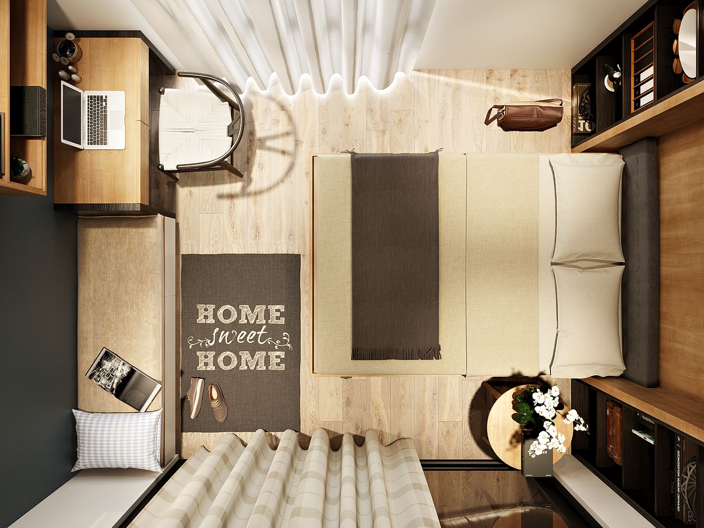 Tuyển tập 10 mẫu thiết kế phòng ngủ nhỏ đẹp và đơn giản