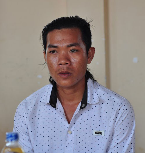 Anh Nguyễn Tấn Đại tại buổi xin lỗi công khai