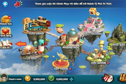 
Giao diện game Chinh phục vũ môn
