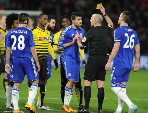 Diego Costa nhiều phen khiến Chelsea lo lắng mùa trước