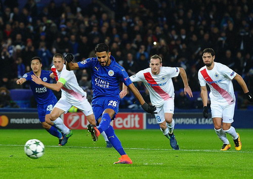 Riyad Mahrez sút thắng phạt đền, nhấn chìm Club Brugge