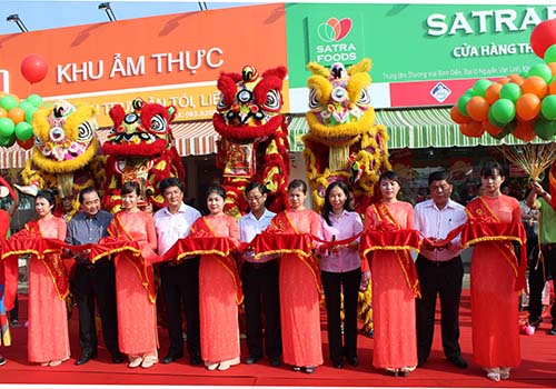 
Khai trương cửa hàng thực phẩm tiện lợi Satrafoods và khu ẩm thực Satra Foodcourt tại chợ đầu mối nông sản thực phẩm Bình Điền
