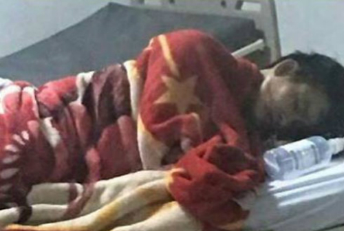 
Anh Nguyễn Hải Sơn đang nằm điều trị tại Bệnh viện sau khi bị đâm
