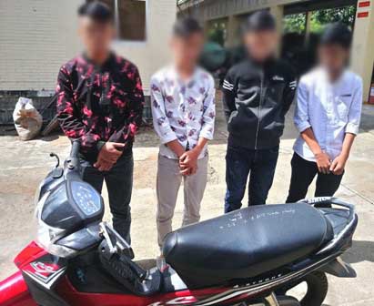 Bắt nhóm thiếu niên thực hiện trót lọt 12 vụ trộm xe máy - Ảnh 1.