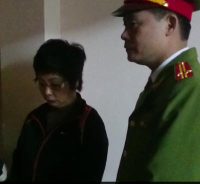 Bà Châu Thị Thu Nga bị cơ quan công an bắt giam