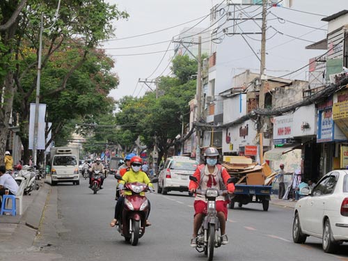 Đoạn đường anh Qiwei Shi bị Hoàng Văn Lập cướp tài sản Ảnh: Phạm Dũng