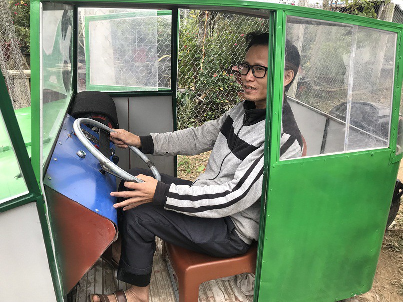 Hệ tống lái xe ô tô điện 4 bánh  xedienmotordien