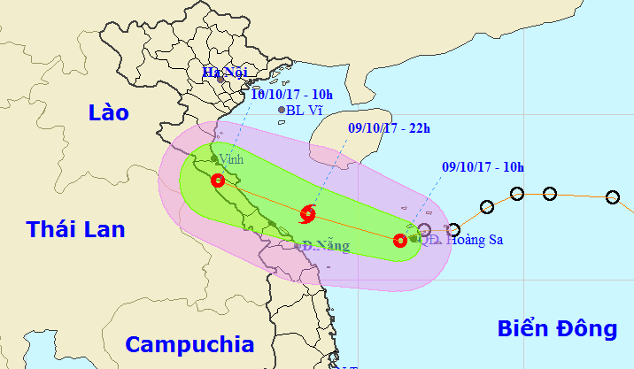 Áp thấp nhiệt đới khả năng mạnh lên thành bão vào Hà Tĩnh-Quảng Trị - Ảnh 1.
