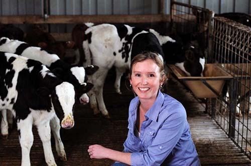 TS Lydia Turner giúp thay đổi cách nuôi bò tại Việt Nam Ảnh: ABC