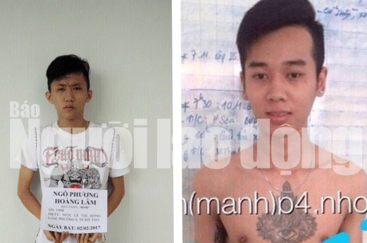 
2 nghi can Ngô Phương Hoàng Lâm, Nguyễn Thanh Sơn tham gia vụ hỗn chiến, gây ra án mạng trước quán bar

