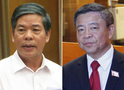 
Ban Bí thư quyết định kỷ luật cảnh cáo nguyên Bộ trưởng Tài nguyên và Môi trường Nguyễn Minh Quang và ông Võ Kim Cự
