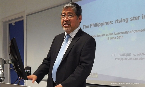 Ông Enrique Manalo Ảnh: DFA.GOV.PN