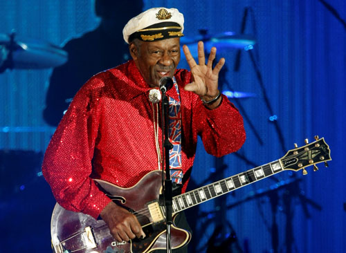 Huyền thoại âm nhạc Chuck Berry Ảnh: Reuters