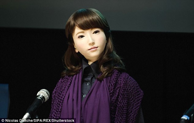 Cận cảnh robot phát thanh viên truyền hình xinh đẹp Nhật Bản - Báo ...