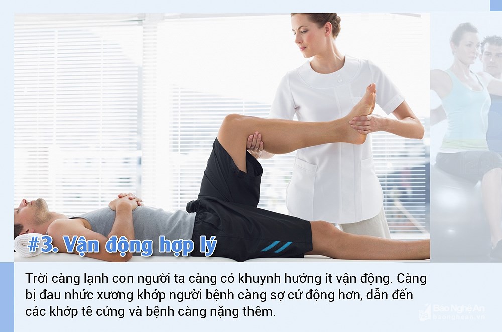 6 bước phòng bệnh xương khớp khi trời trở lạnh