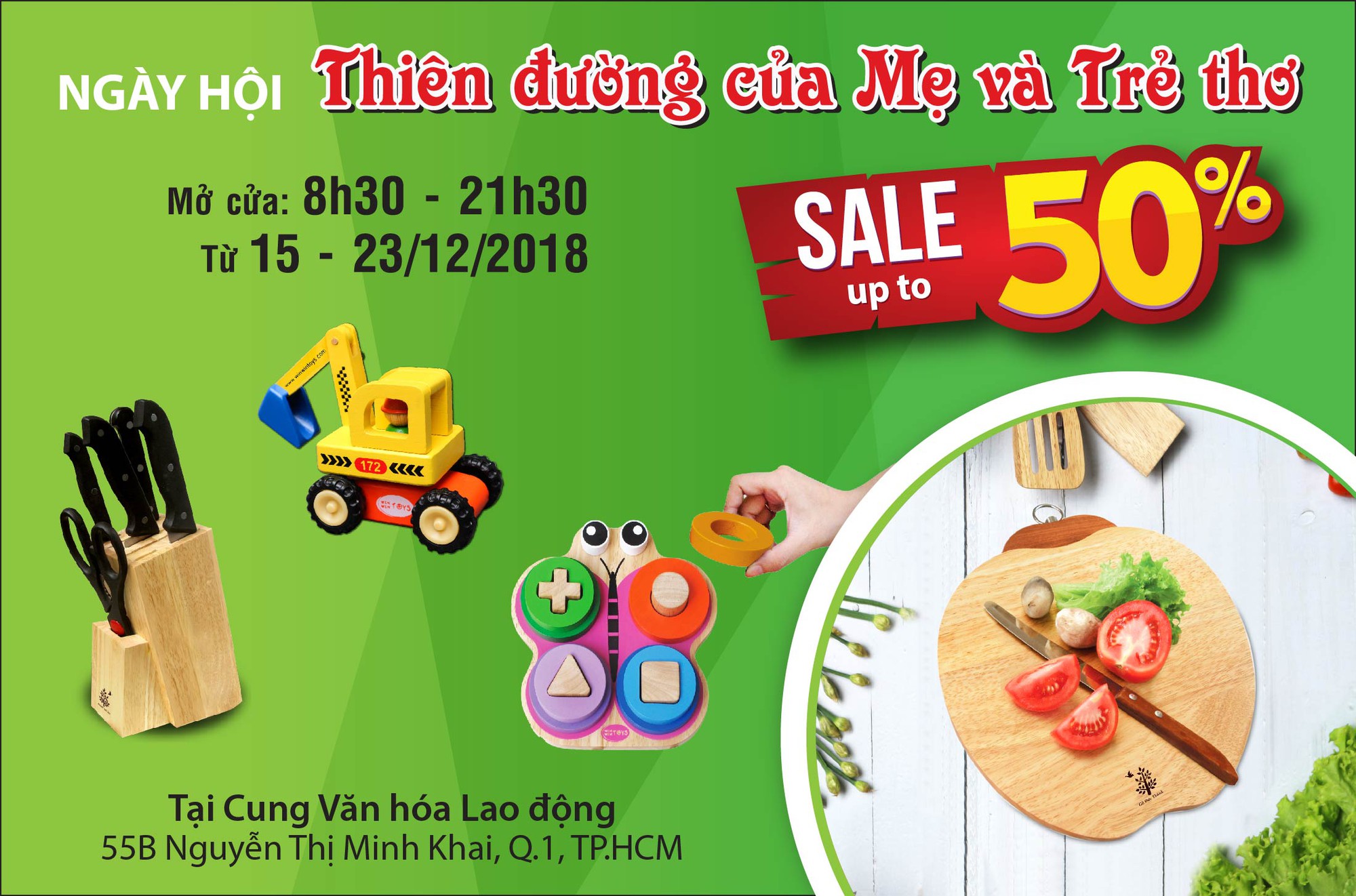 Tiết kiệm đến 50% trong tuần lễ mua sắm đồ dùng nhà bếp, đồ chơi trẻ em